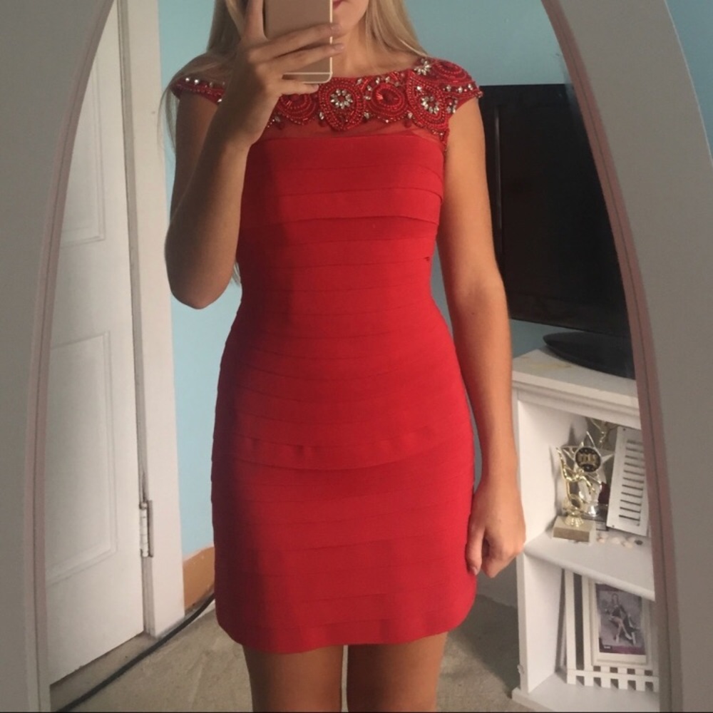 Sherri Hill red dress! Only worn twice!